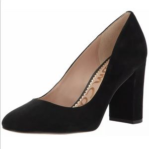 Sam Edleman Stillson Leather Round Closed Toe Classic Pumps/Heels Black Size 8.5